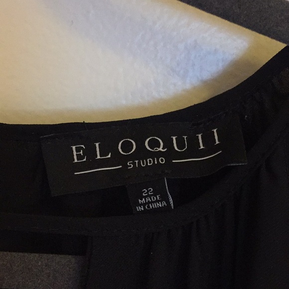 Grecian inspired Eloquii Black Dress - Picture 3 of 3